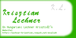 krisztian lechner business card